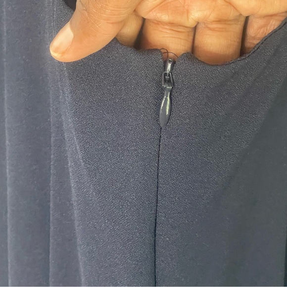 Marina floor length formal gown with embellished collar & flowy bottom Size 10 - Picture 13 of 16